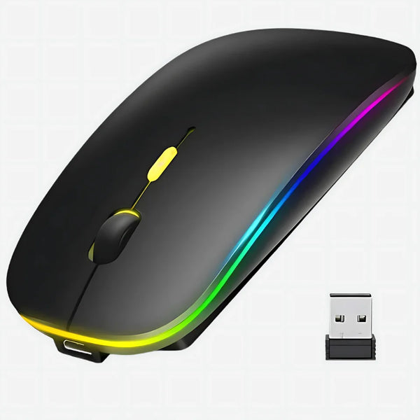 Hp Wireless Rechargeable Mouse Original Dual Mode Bluetooth + Usb Dongle Battery Back up 7 To 10 Days