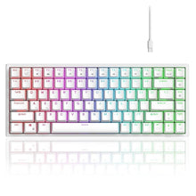 HUO JI 84 Keys Bluetooth RGB Gaming Mechanical Keyboard