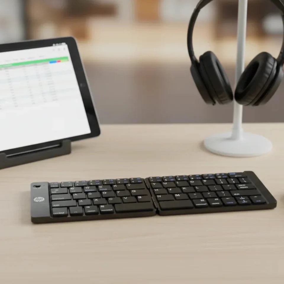 HP Ultra-Slim Folding Rechargeable Bluetooth Keyboard – Your Office, Anywhere