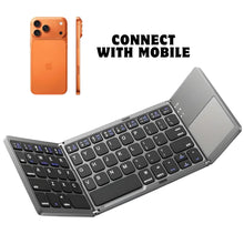 Foldable Keyboard With Touch pad Mouse Bluetooth Connectivity With C Type Charging