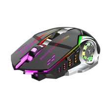 Gaming mouse with RGB lighting on a white background